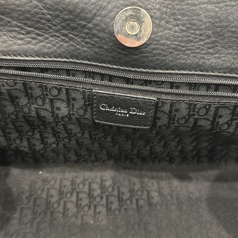 CHRISTIAN DIOR HANDBAG BLACK *AUTHENTIC* - Picture 7 of 9